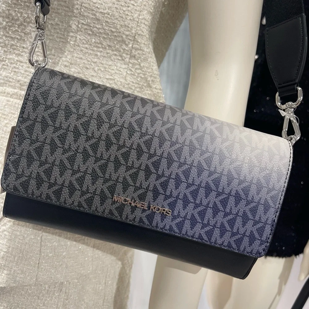 Michael Kors Black and Blue Crossbody Bag - Picture 10 of 16
